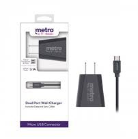 Micro Usb Wall Charger 2100mA Metro PCS